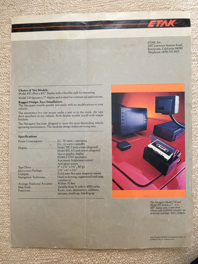 Illustration for article titled In-car Navigation circa 1984